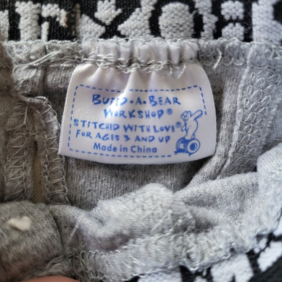 Build-a-Bear Workshop Gray bear Boxers for plush animals. Hole in back for tail. - Picture 3 of 6